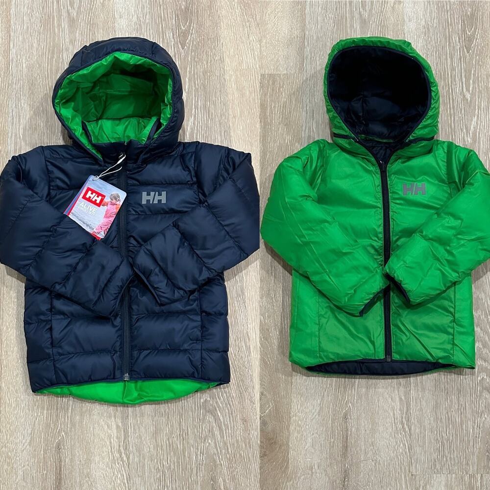 Helly Hansen Twister Reversible Insulator Jacket - Boys Navy, Size 4, NWT